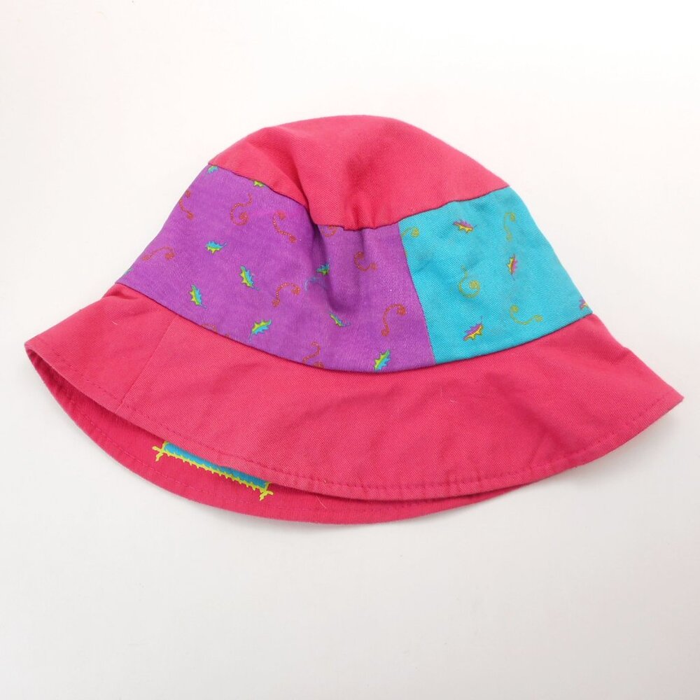 Vintage 90s Disney Pocahontas Bucket Hat Kids size ages 3-6 Colorful 100% Cotton - Picture 2 of 6
